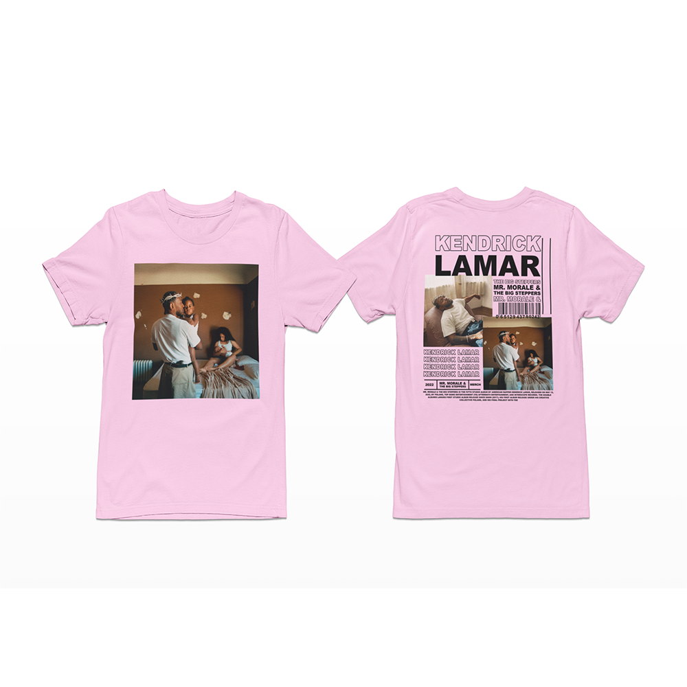 camiseta básica rosa bebê kendrick lamar 