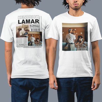 camiseta básica branca kendrick lamar 