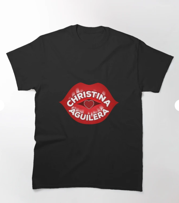 Camiseta Básica Christina Aguilera Kiss