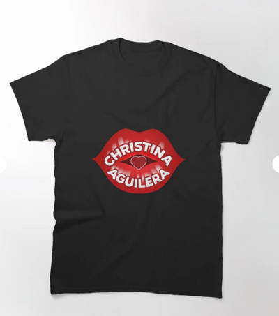 Camiseta Básica Christina Aguilera Kiss