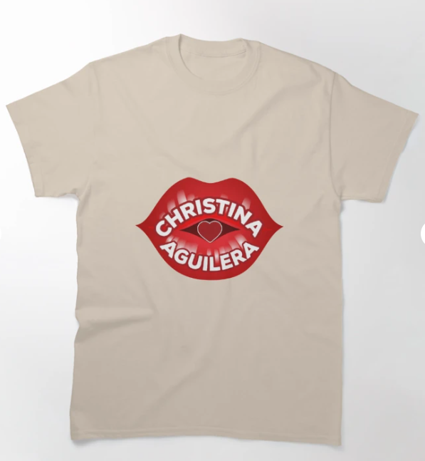 Camiseta Básica Christina Aguilera Kiss