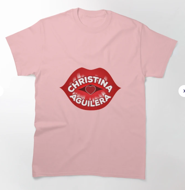 Camiseta Básica Christina Aguilera Kiss