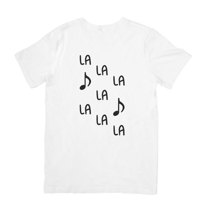 Camiseta Básica Ava Max LA LA LA - Branco