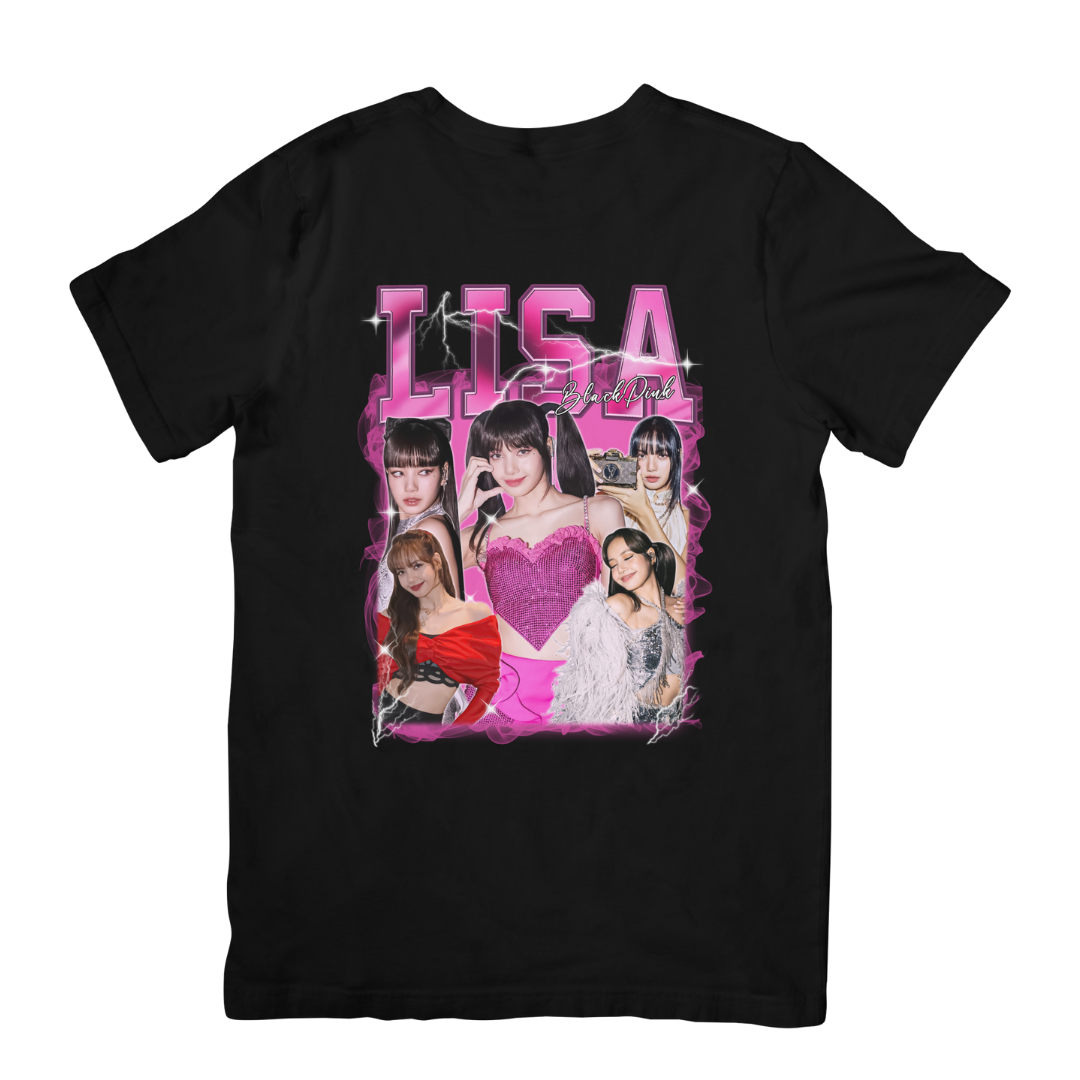 Camiseta Básica Blackpink Lisa Graphic