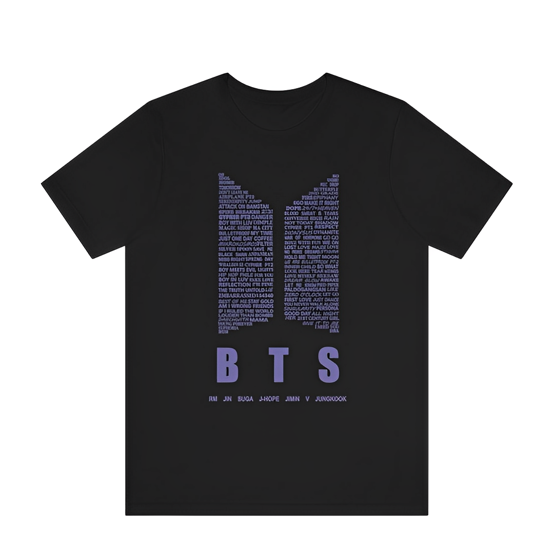 Camiseta Básica BTS Logo Purple
