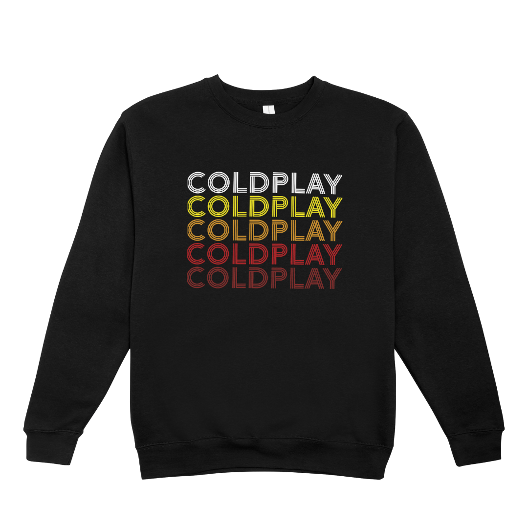 Moletom Gola Redonda Coldplay Logo Name