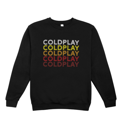 Moletom Gola Redonda Coldplay Logo Name