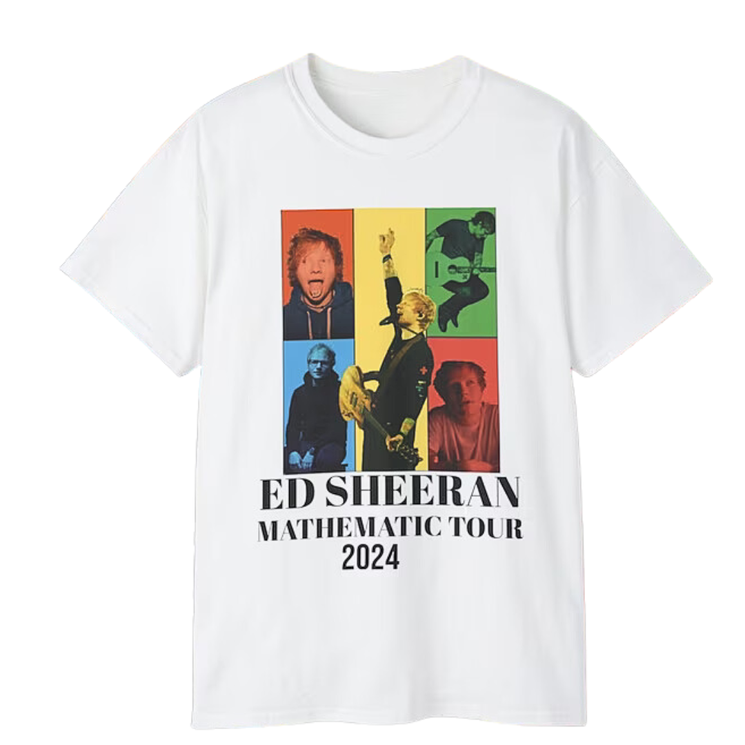 Camiseta Básica Ed Sheeran Mathematic Tour