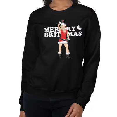 Moletom Gola Redonda Christmas Merry Britmas