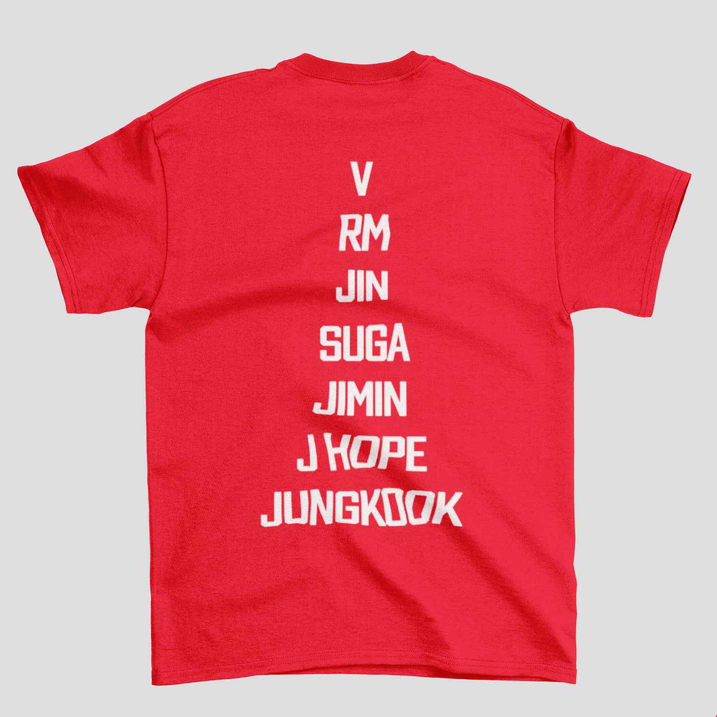 Camiseta Básica BTS Love Yourself- vermelho