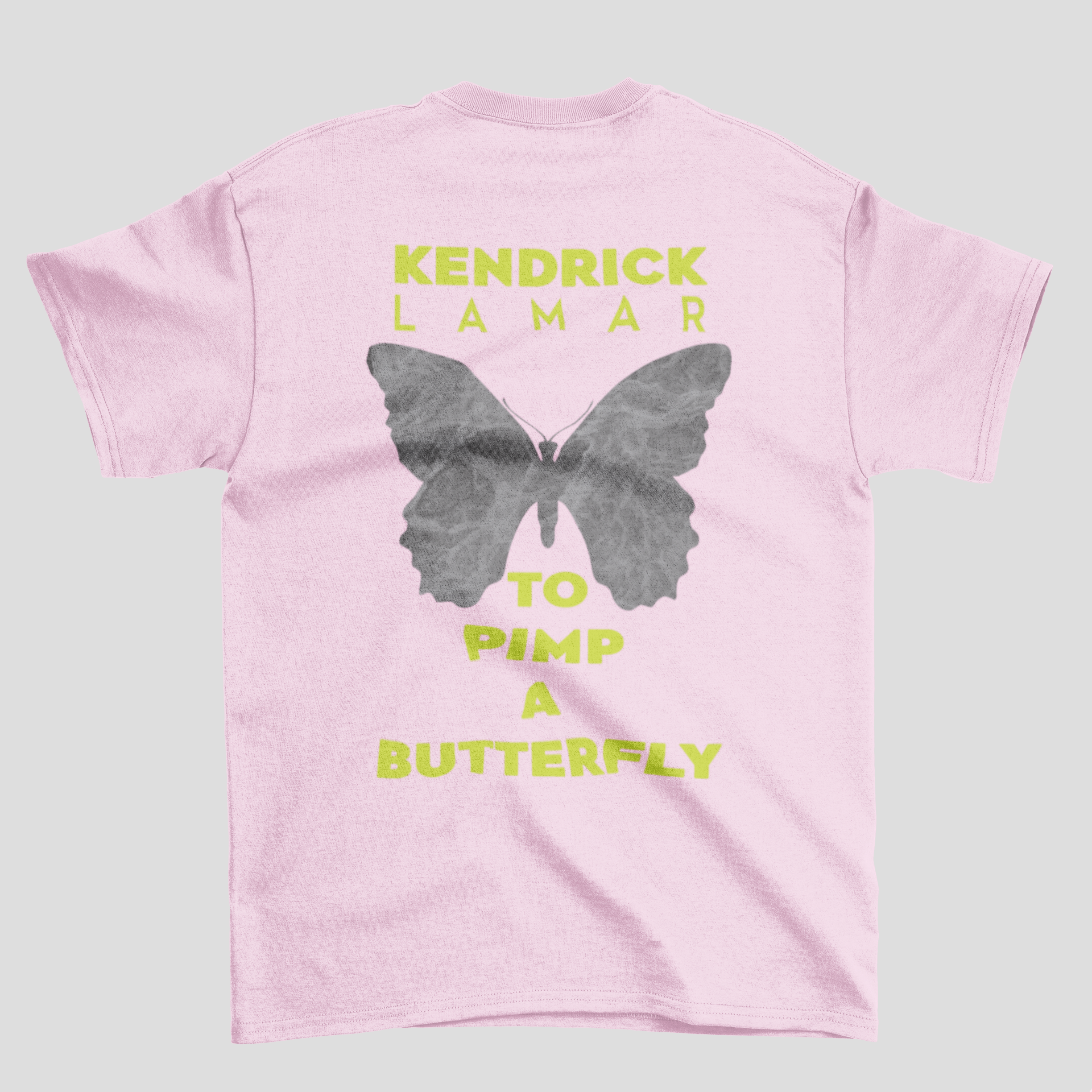 Camiseta Básica Kendrick Lamar to a Pimp Butterfly- ROSA BEBE