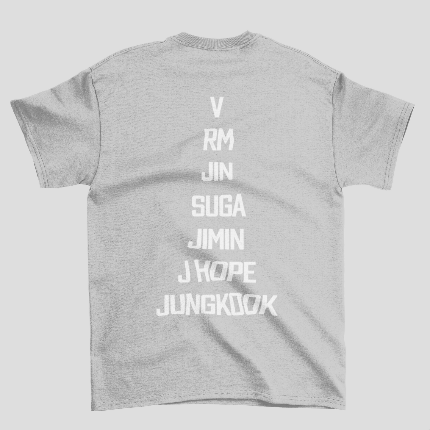 Camiseta Básica BTS Love Yourself- cinza