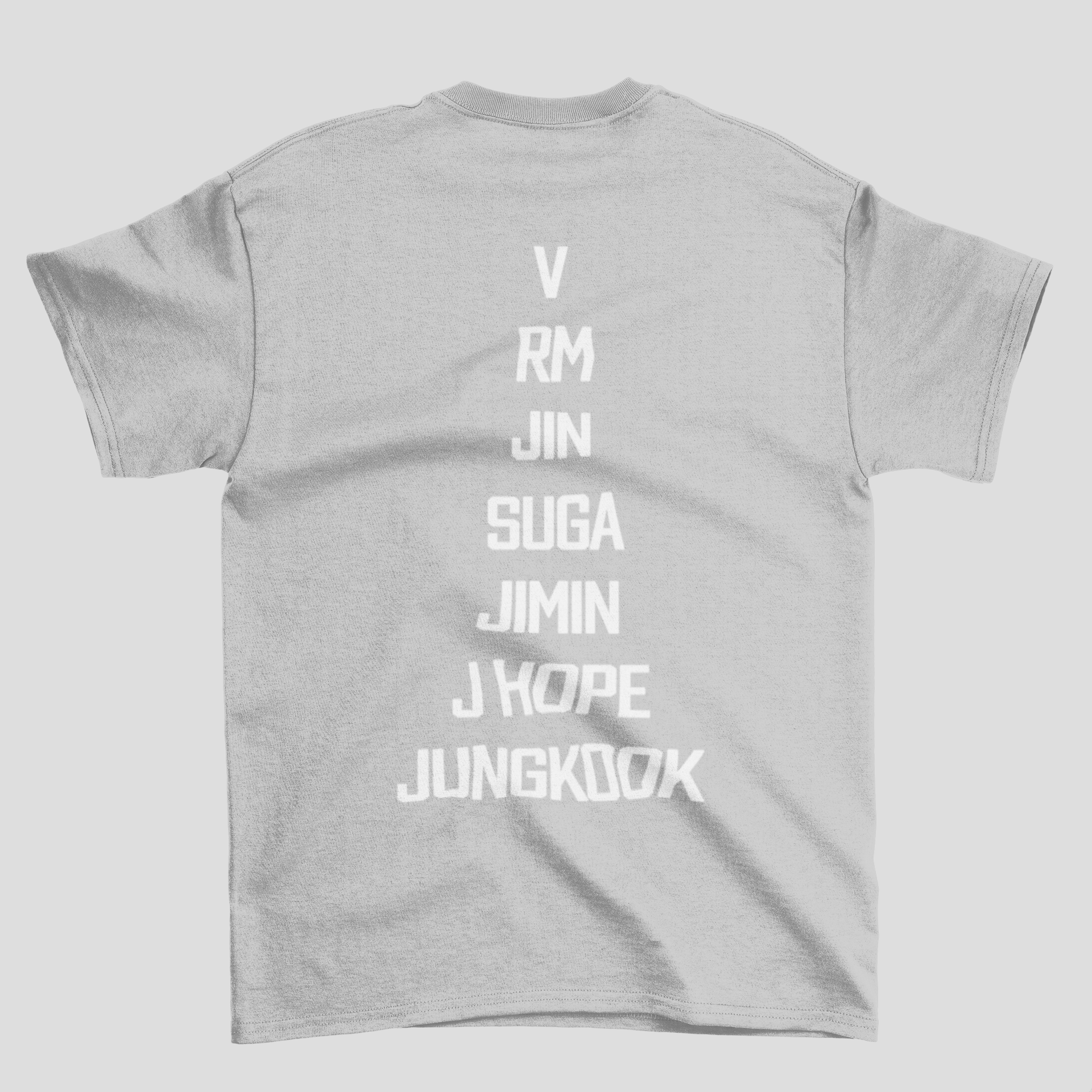 Camiseta Básica BTS Love Yourself- cinza