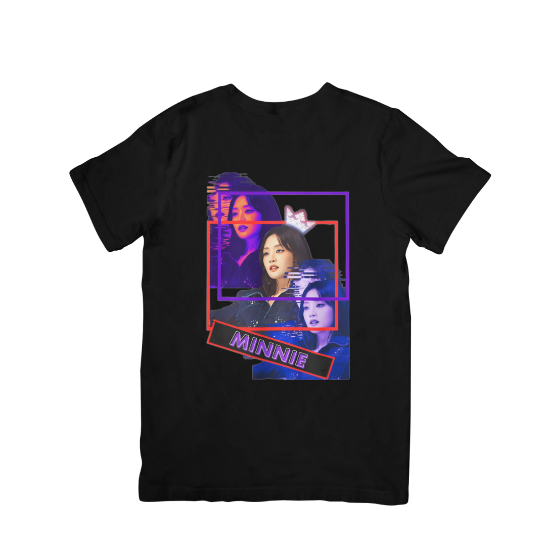 Camiseta Básica (G)i-dle Minnie - preto