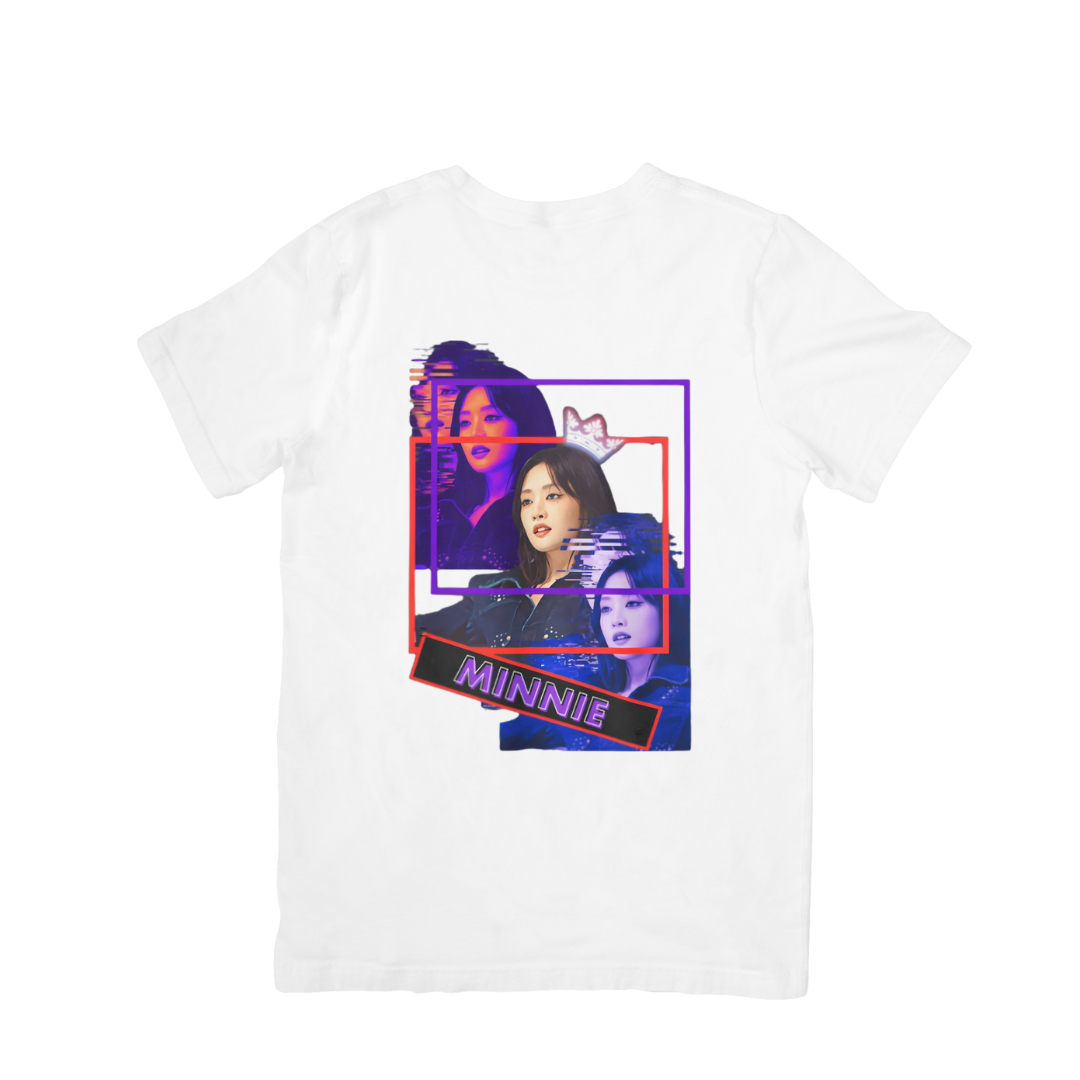 Camiseta Básica (G)i-dle Minnie - branco