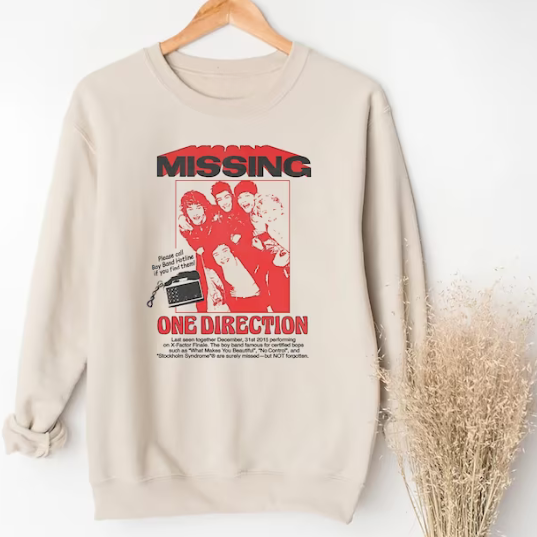 Moletom Gola Redonda One Direction Missing