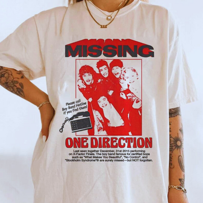 Camiseta Básica One Direction Missing