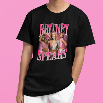 Camiseta Básica Britney Spears Pink Clothes