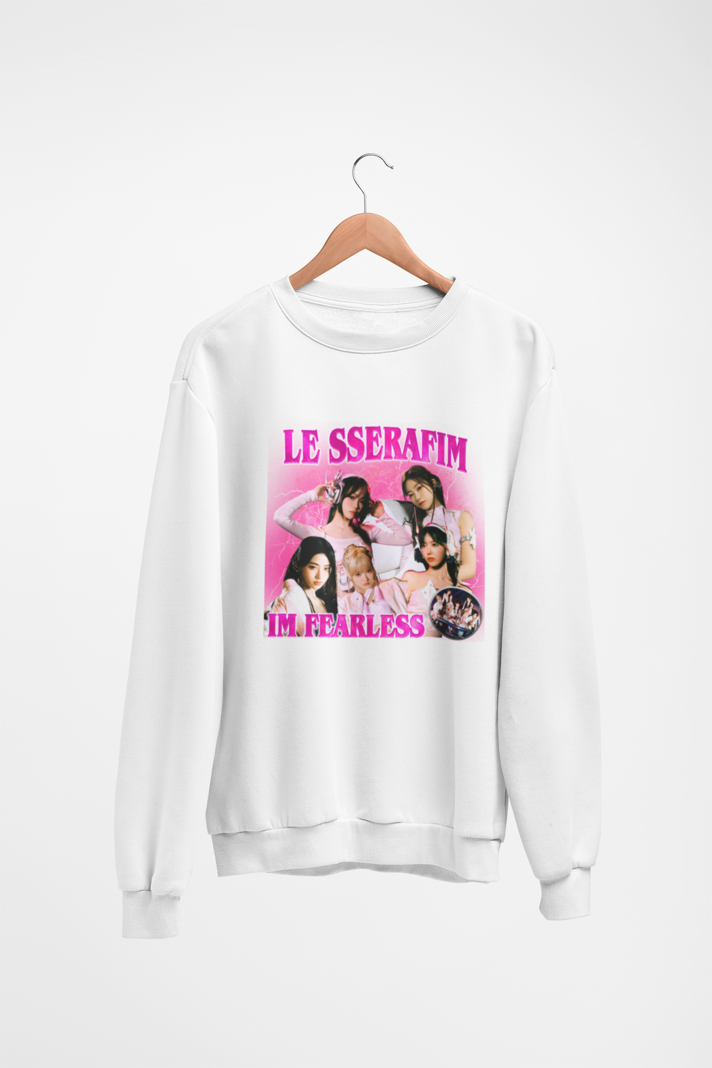 Moletom Gola Redonda Le Sserafim I'm Fearless