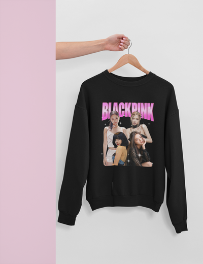 Moletom Gola Redonda Blackpink Graphic Group Kpop