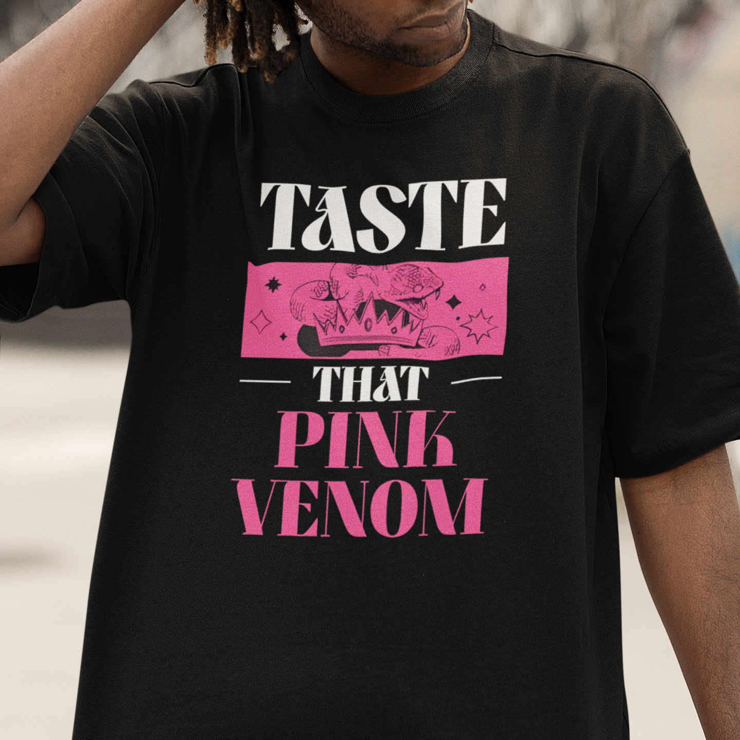 Camiseta Básica Blackpink Pink Venom