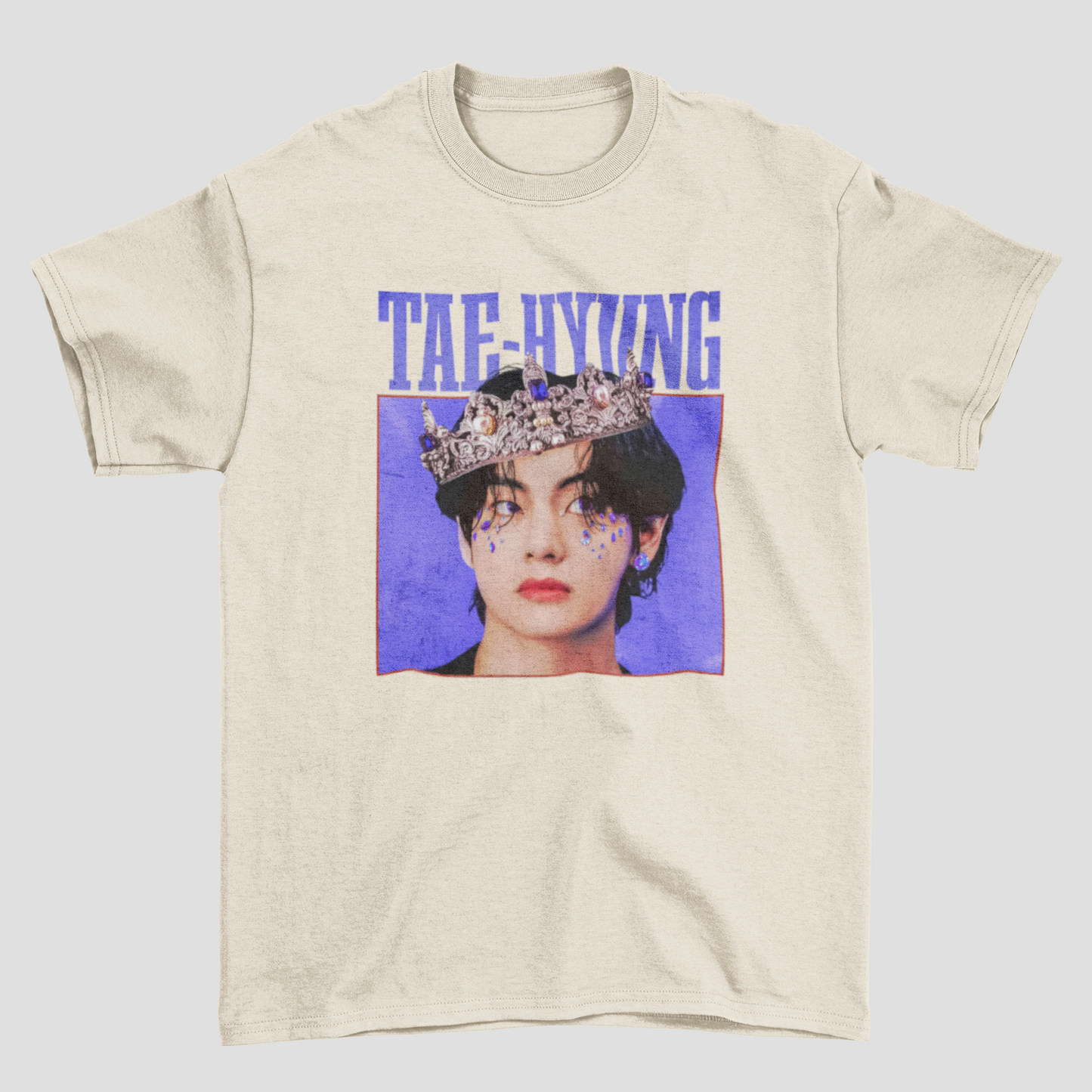 Camiseta Básica BTS Tae-Hyung Graphic Vintage