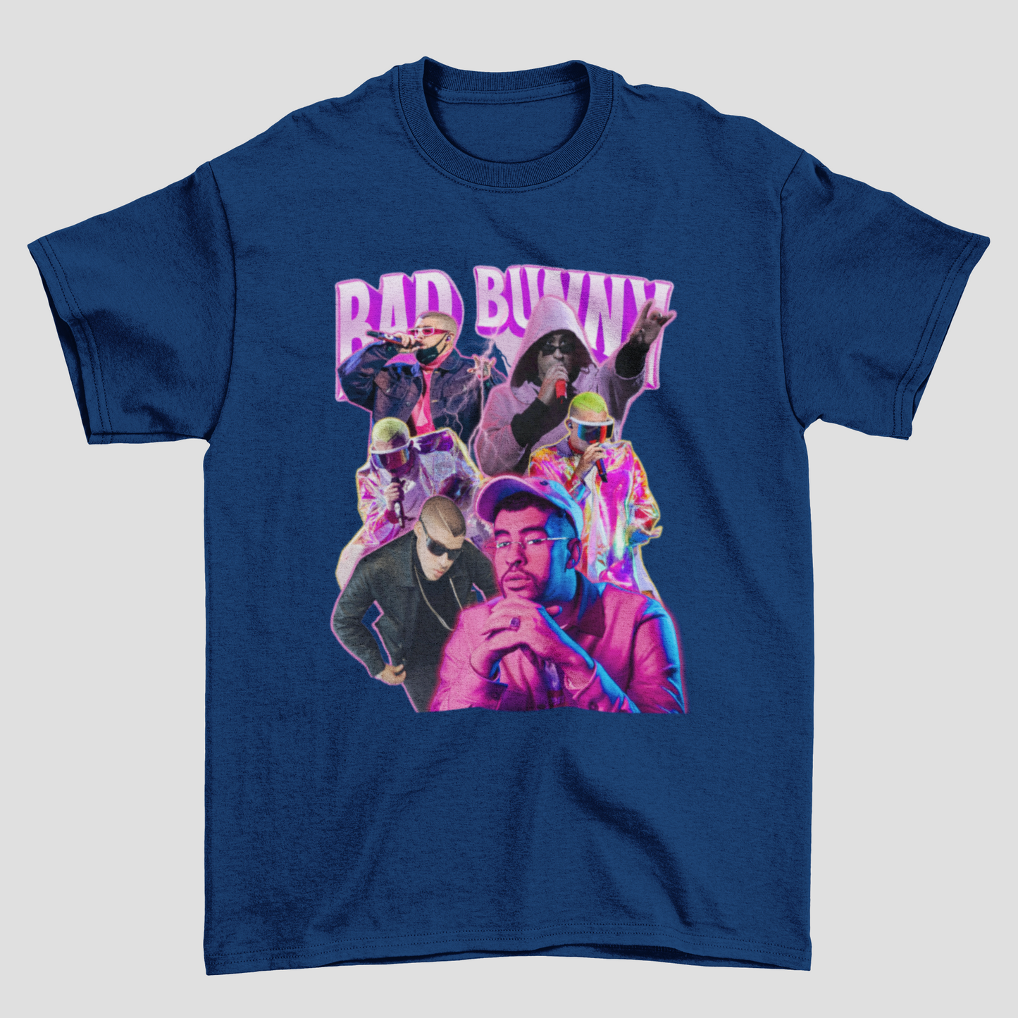 Camiseta Básica Bad Bunny Pink Style