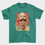 Camiseta Básica Doja Cat Rosto Psicodélico