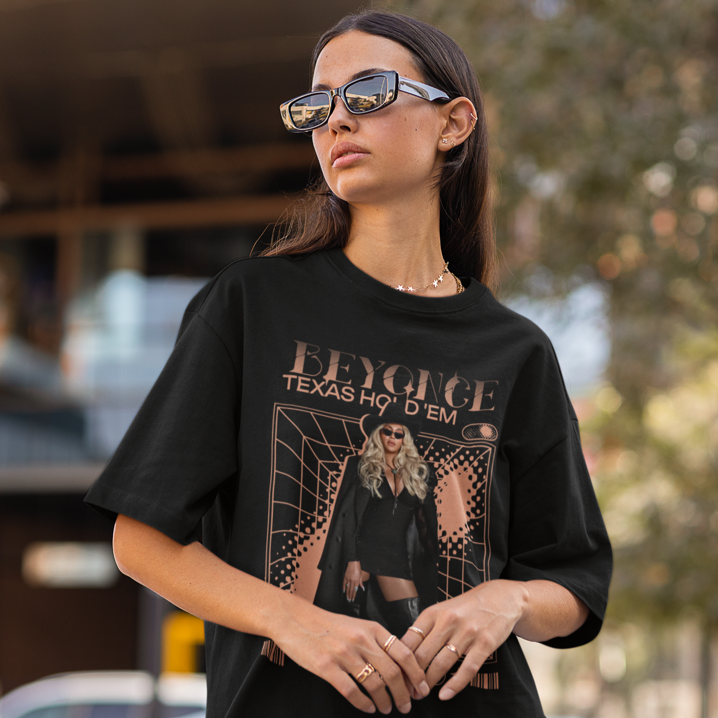 Camiseta Básica Beyonce Carter Graphic- preto