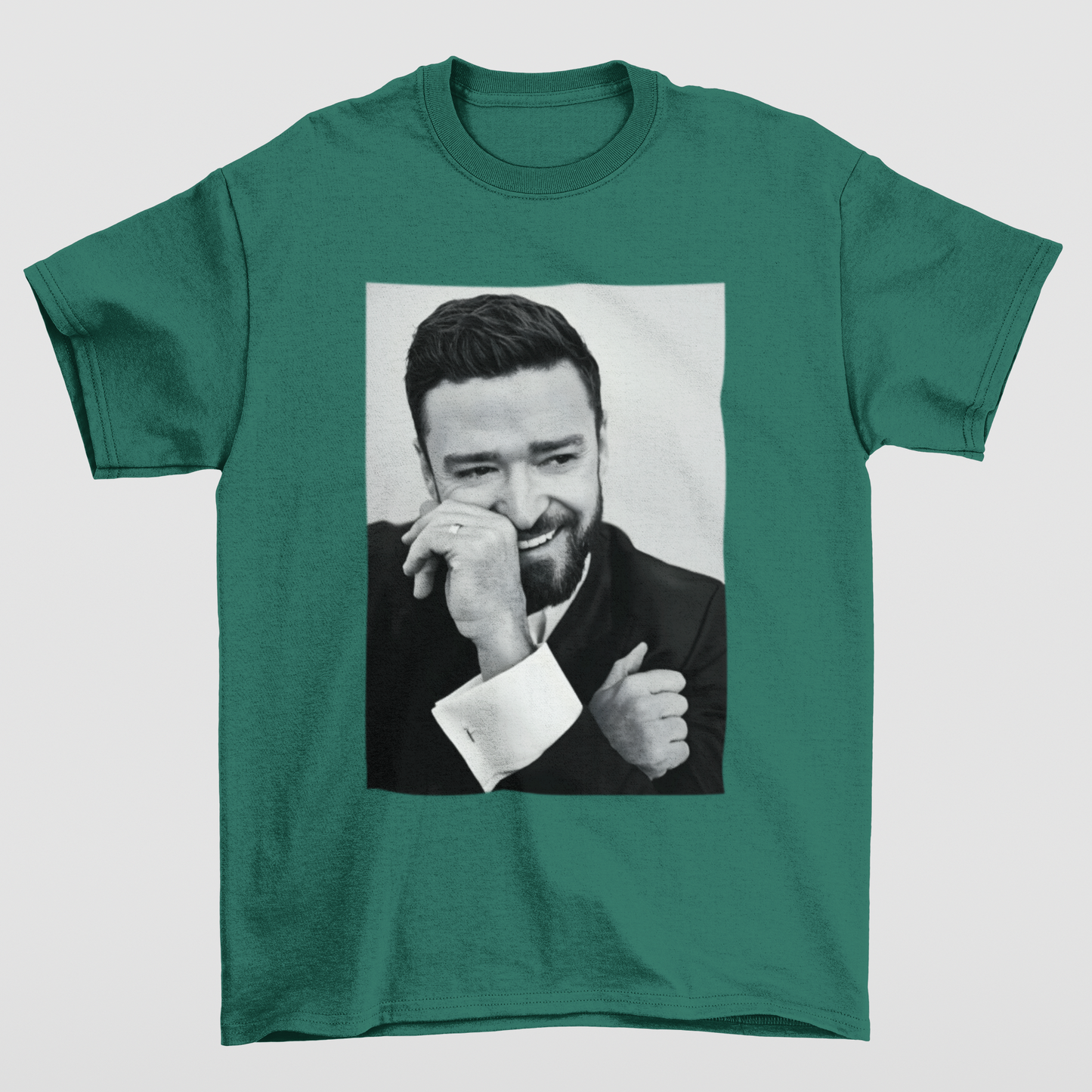 Camiseta Básica Justin Timberlake Photo P&B