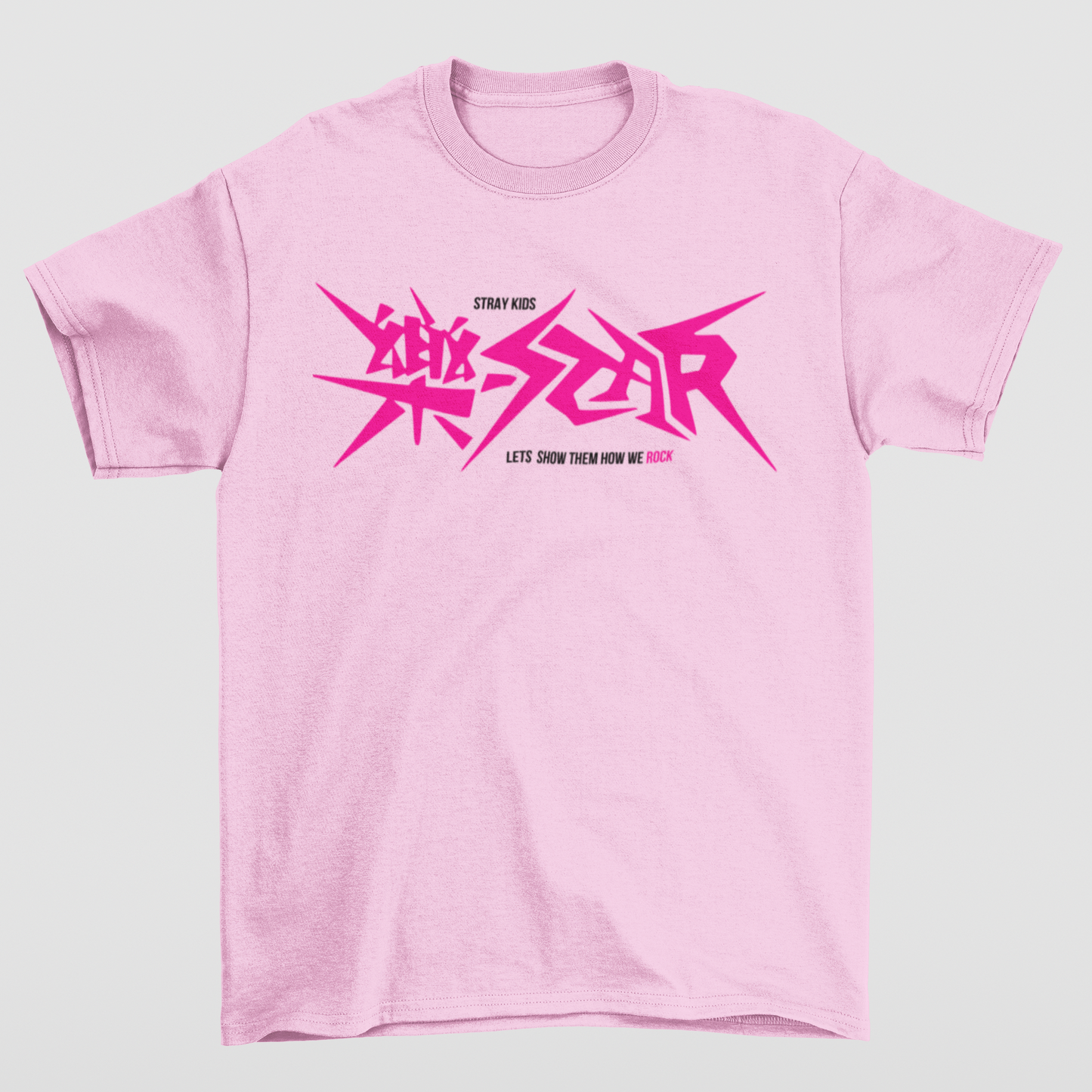 Camiseta Básica Stray Kids Let's Show How We Rock