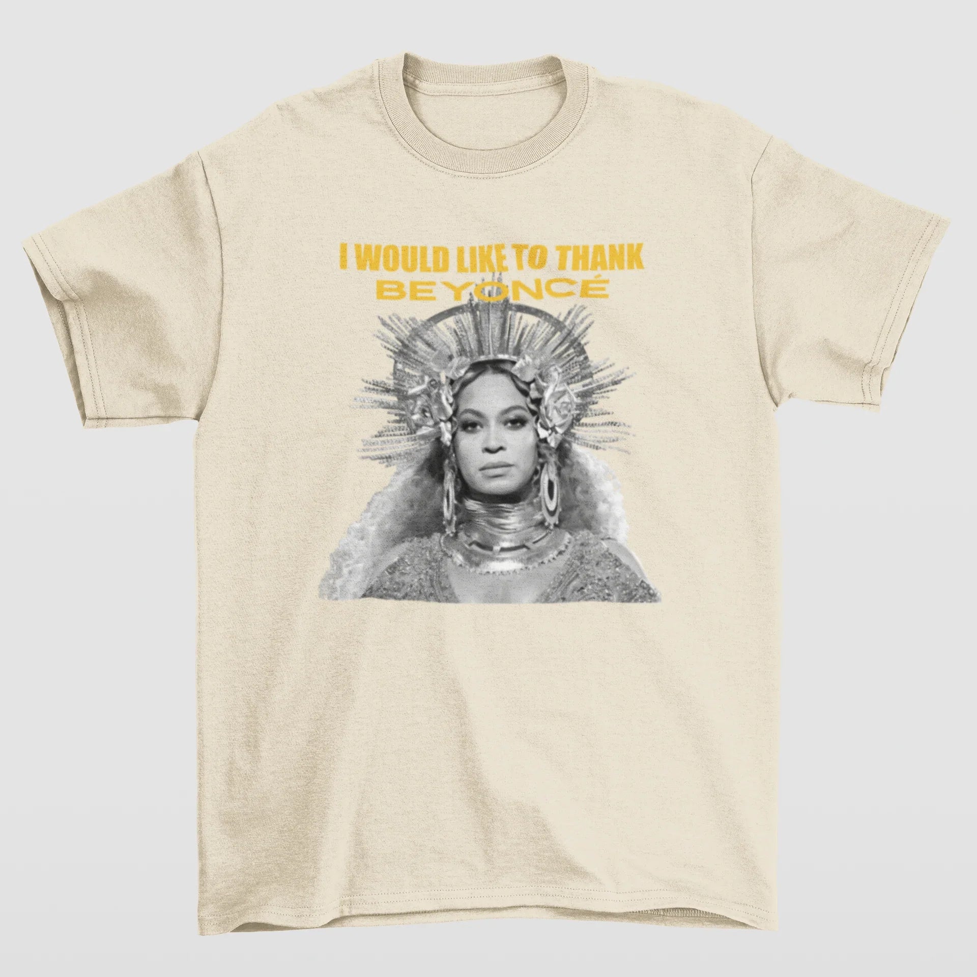 Camiseta Básica Beyoncé I Would Like To Thank - pérola