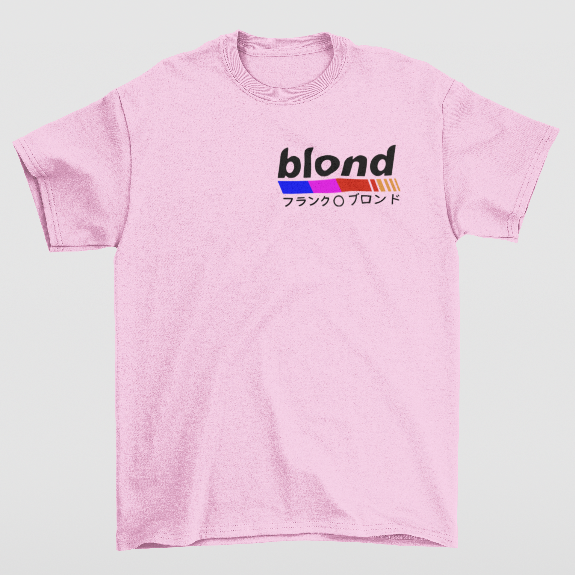 Camiseta Básica Frank Ocean White Ferrari- rosa bebe