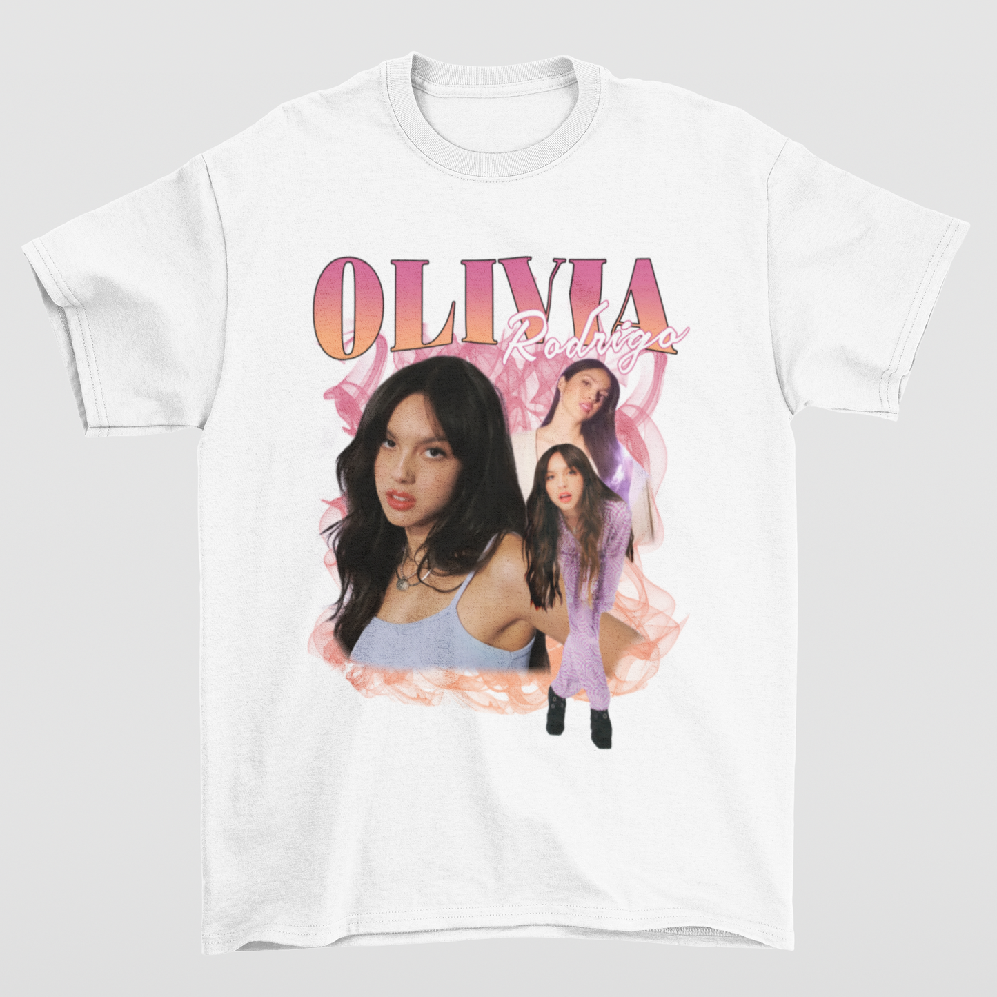 Camiseta Básica Olivia Rodrigo Casual- branco