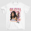 Camiseta Básica Olivia Rodrigo Casual- branco