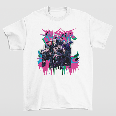 Camiseta Básica Stray Kids Rockstar Album