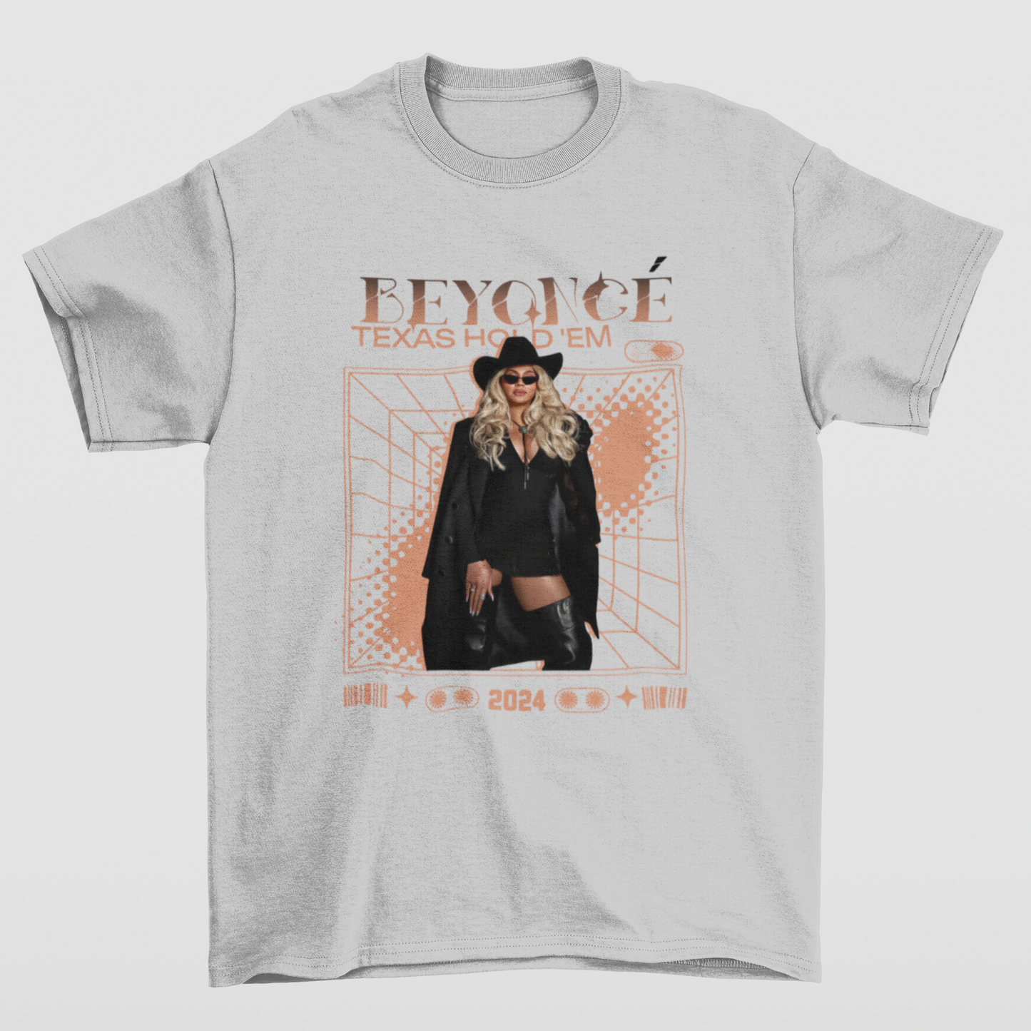 Camiseta Básica Beyonce Carter Graphic- cinza