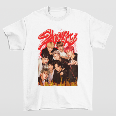 Camiseta Básica Stray Kids Vintage
