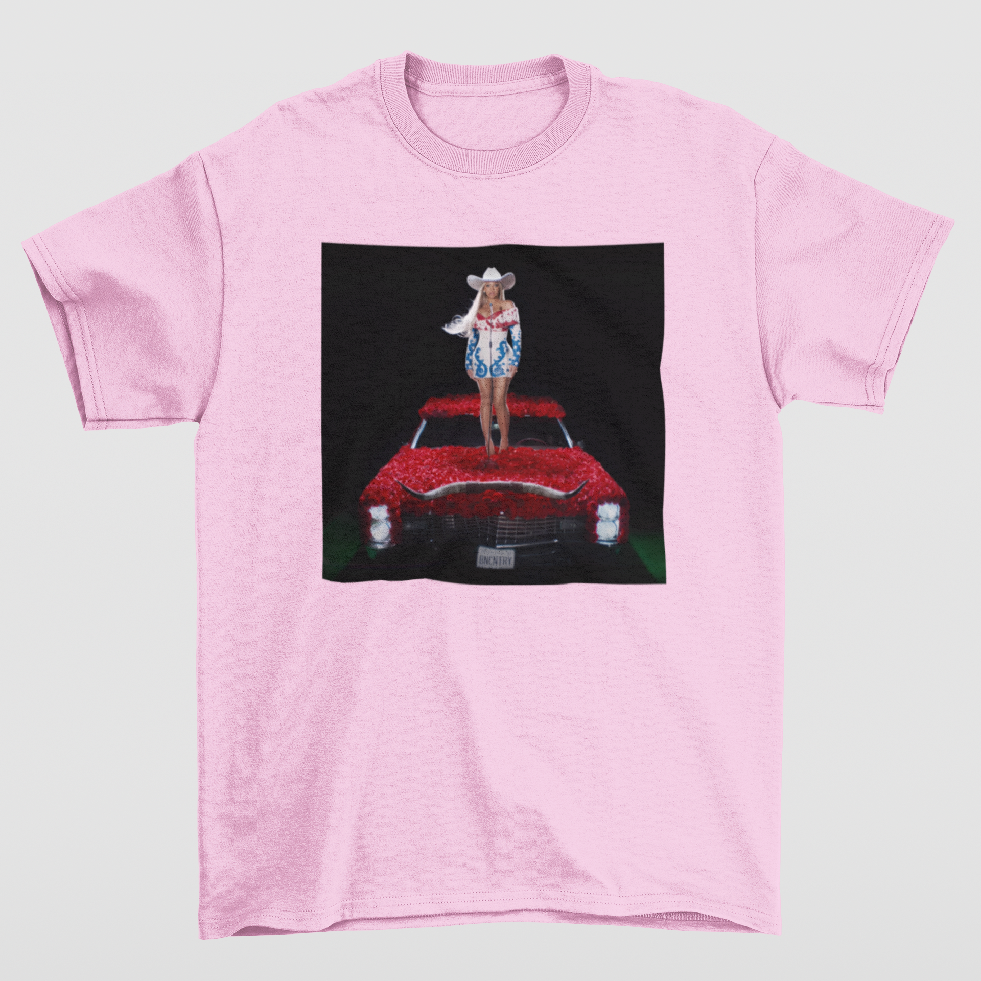 Camiseta Básica Beyoncé Netflix Special- rosa bebe