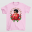 Camiseta Básica Bruno Mars Rosas- rosa bebe