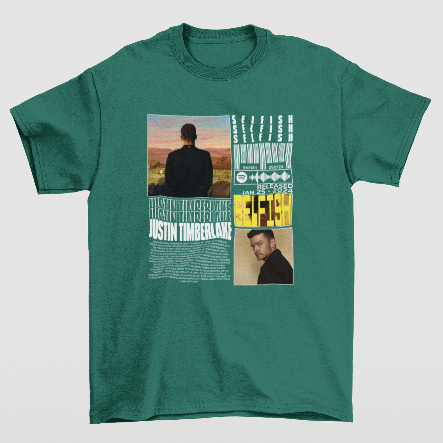 Camiseta Básica Justin Timberlake Selfish