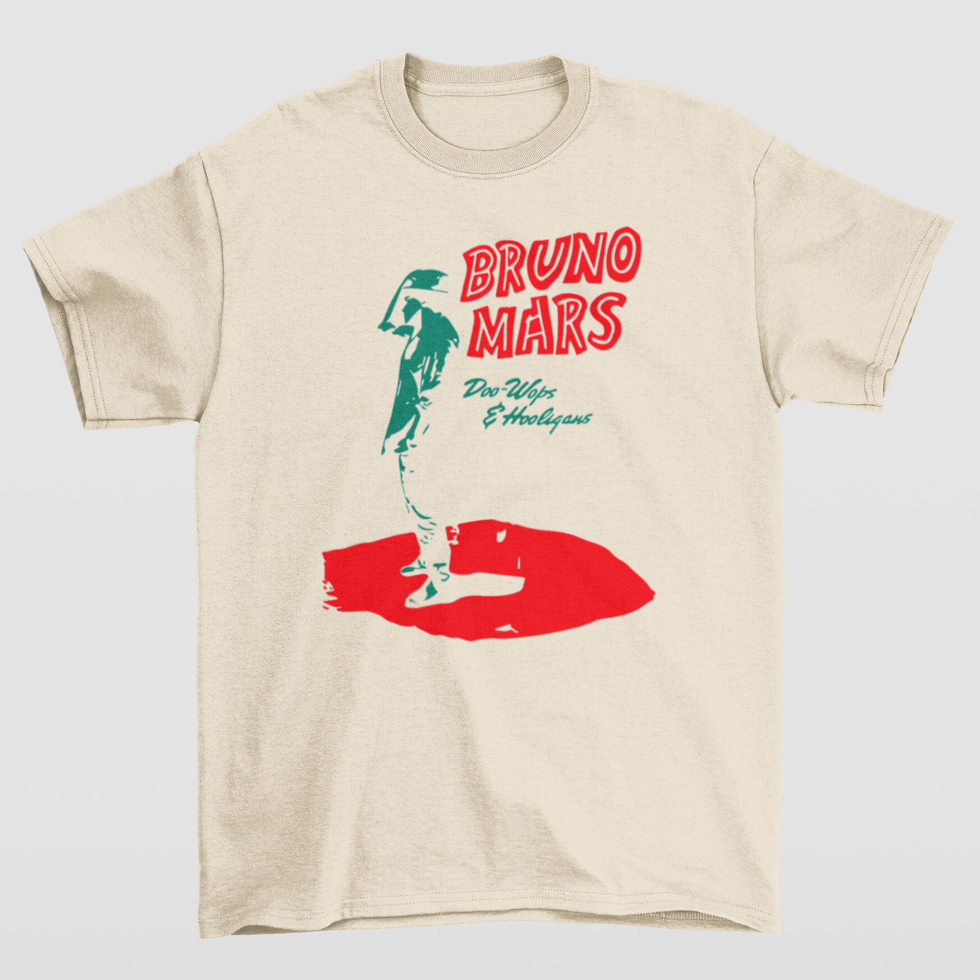 Camiseta Básica Bruno Mars Doo-Woops- PÉROLA