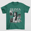 Camiseta Básica Olivia Rodrigo Black and White- verde