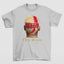 Camiseta Básica Chris Brown Breezy Hair Graphic- cinza