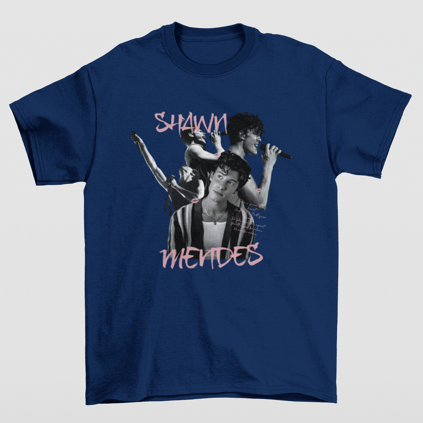 Camiseta Básica Shawn Mendes P&B