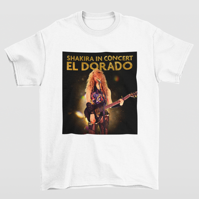 Camiseta Básica Shakira In Concert- branco