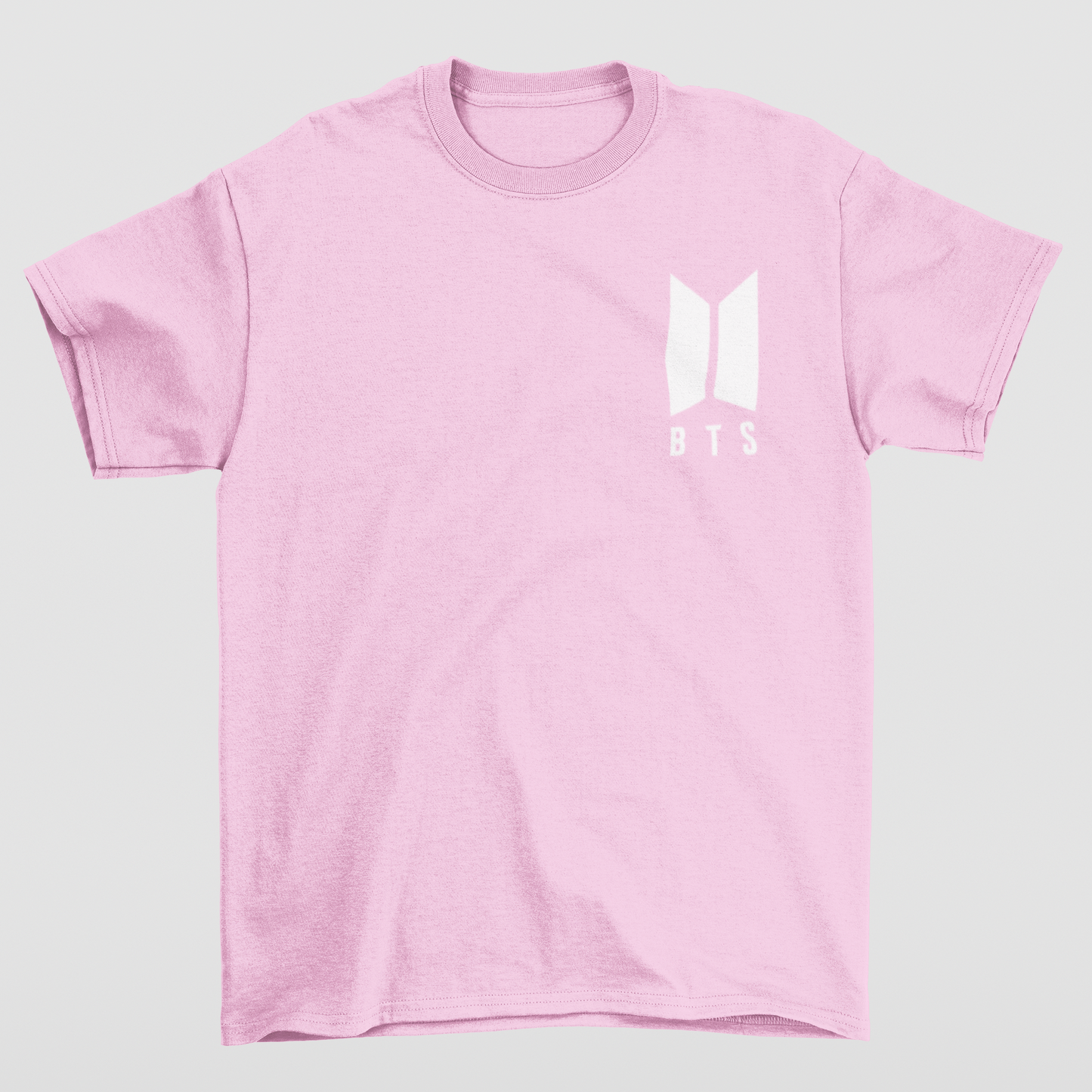 Camiseta Básica BTS Love Yourself- rosa bebe