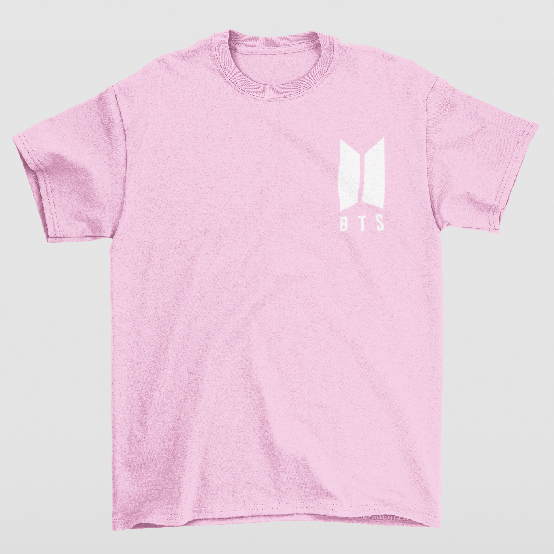 Camiseta Básica BTS Love Yourself- rosa bebe