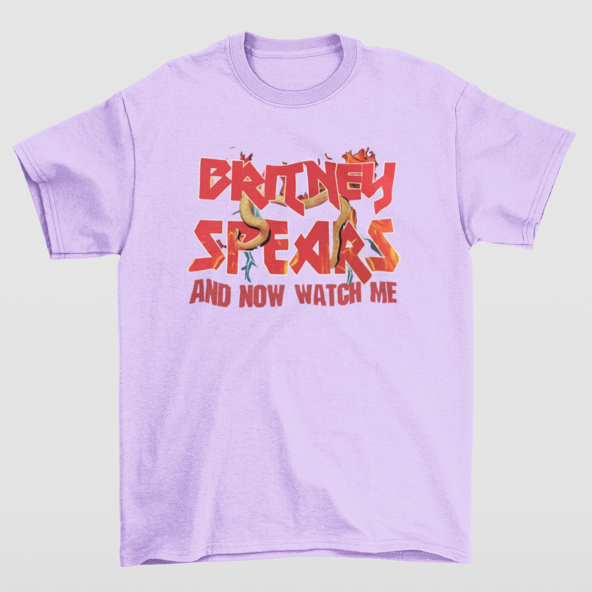 Camiseta Básica Britney Spears Watch me Now- lilás