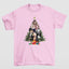 Camiseta Básica Christmas Madonna- ROSA BEBE
